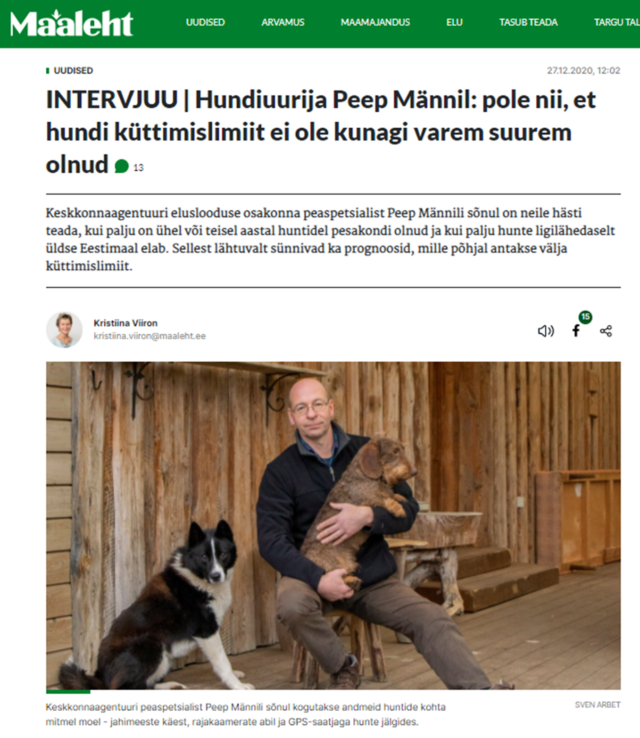 INTERVJUU | Hundiuurija Peep Männil